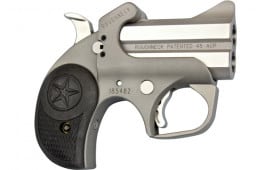Bond Arms BARN Roughneck  45 ACP 2.50" 2rd Overall Stainless Steel with Black Rubber Grip