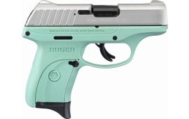 Ruger 13200 EC9s AS7rdSilver Slide Turquoise Frame