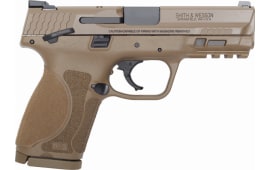 Smith & Wesson 12459 M&P9 M2.0 Compact FS15rdw/THUMB Safety POL FDE