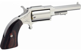 NAA 1860250C 1860 Sheriff with 22 LR Cylinder Single .22 Mag 2.5" 5 Wood Black Revolver