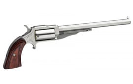 NAA 18606 1860 Hogleg 6" Single .22 Mag 6" 5 Wood Stainless Revolver