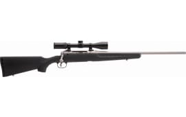 Savage Arms 57545 Axis XP 350 Legend 4+1 18", Matte Stainless Barrel/Rec, Black Synthetic Stock, Includes Weaver 3-9x40mm Scope