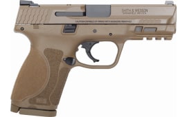 Smith & Wesson 12458 M&P9 M2.0 Compact FS15rdArmornite FDE Poly