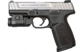 Smith & Wesson 13051 SD40VE 4" FS 14-SH Silver SS SLIDE/BLACK Bundle