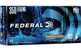 Federal 350LA Standard Power-Shok 350 Legend 180 gr Soft Point (SP) - 20rd Box