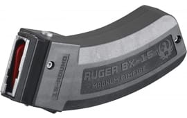 Ruger 90585 OEM  Black BX-15 Detachable 15rd for 17 HMR, 22 WMR Ruger American Rimfire, 77