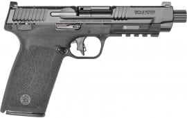 Smith and Wesson M&P 5.7 Semi-Automatic 5.7x28mm Pistol, 5" Barrel, (2) 22 Round Magazines - Black - 13348