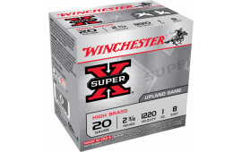 Winchester Ammo X208 Super-X High Brass 20GA 2.75" 1oz #8 Shot - 25sh Box