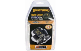 Browning 3715099 Night Seeker Pro Cap Light 12/76 Lumens Green/White LED Bulb Black 59 yds Distance