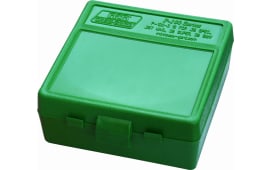 MTM Case-Gard P100310 Case-Gard P-100 Multi-Caliber Handgun Green Polypropylene 100rd