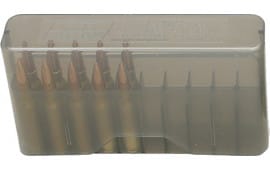 MTM Case-Gard J20M41 J-20 Slip Top Multi-Caliber Rifle Clear Smoke Polypropylene 20rd