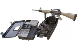 MTM TRB40 Tactical Range Box with Gun Forks Polypropylene Black