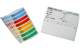 MTM Case-Gard LL1 Universal Reloading Labels  Multi-Caliber Adhesive Paper 50 Load Labels & 48 Small Color Coded Labels