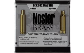 Nosler Unprimed Brass Rifle Cartridge Cases 25/ct 9.3x62mm Mauser