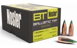 Nosler 30131 Ballistic Tip  7.62X39 123 GR Spitzer Boat-Tail 50 Per Box