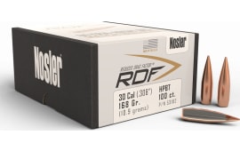 Nosler 53182 RDF  30 Cal .308 168 gr Hollow Point Boat-Tail (HPBT) 100 Per Box