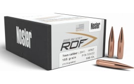 Nosler 53432 RDF Match 7mm .284 185 GR Hollow Point Boat Tail 100 Box
