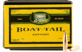 Speer 1213 Rifle Hunting 6mm .243 85 GR Spitzer Boat Tail Soft Point 100 Box