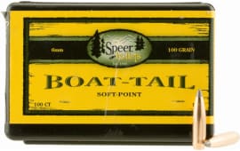 Speer 1220 Rifle Hunting 6mm .243 100 GR Spitzer Boat Tail Soft Point 100 Box