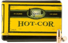 Speer 2007 Hot-Cor Rifle 30 Caliber .308 130 GR Soft Point Flat Nose 100 Box