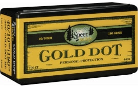 Speer 4406 Handgun 40 Caliber .400 180 GR Gold Dot Hollow Point 100 Box (Not loaded rounds)