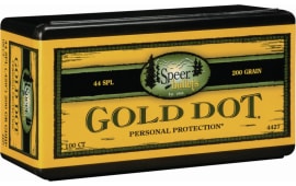 Speer 4427 Handgun 44 Caliber .429 200 GR Gold Dot Hollow Point 50 Box