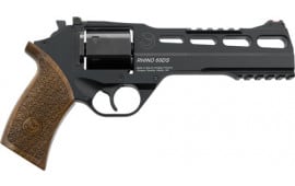 Chiappa Firearms 340167 Rhino 60DS 9mm Luger 6rd 6" Blued Cylinder Black Steel Barrel Black Anodized Aluminum Frame with Walnut Grip