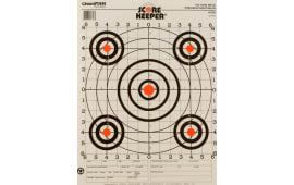Champion Targets 45726 Score Keeper  Bullseye Paper Hanging 100 yds Pistol/Rifle 14" x 18" Multi-Color 12 PK