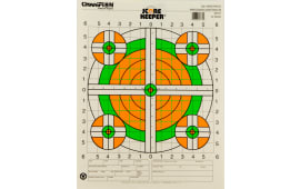 Champion Targets 45761 Score Keeper  Bullseye Paper Hanging 100 yds Rifle 14" x 18" Green/Orange 12 PK