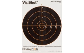 Champion Targets 45802 VisiShot Interactive 8" Bullseye Paper Target 10 Pack