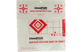 Champion Targets 47388 Redfield Sight-In Diamond Paper Pistol/Rifle 16" x 16" White/Red 10 Pk.