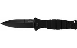 Kershaw 3425 XCOM  3.60" Folding Spear Point Plain Black Oxide 8Cr13MoV SS Blade Black GFN Handle Includes Pocket Clip
