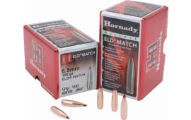 Hornady 26100 ELD Match  6.5mm .264 100 gr Extremely Low Drag-Match 100 Per Box