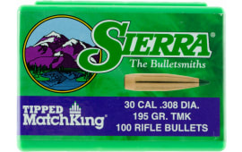 Sierra 7795 Tipped MatchKing 30 Caliber .308 155 GR TMK 100 Box