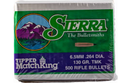 Sierra 7430C Tipped MatchKing  264 Cal .264 130 gr Tipped MatchKing 500 Per Box