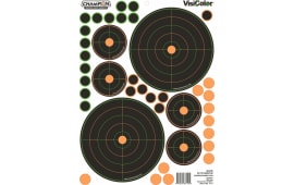 Champion Targets 46138 VisiColor Variety Pack Self-Adhesive Paper Black/Orange 50 yds Bullseye Includes Pasters 5 Pack