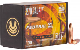 Federal FB277F4 Fusion Component  270 Win .277 150 gr Fusion Soft Point 100 Per Box