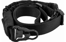 Blackhawk 70GS20BK Storm S-Type Sling made of Black Nylon with 46"-64" OAL. 1.25" W & Single-Point Design for Rifles