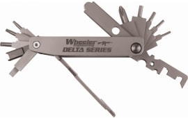 Wheeler 1078948 Delta Series Compact Multi-Tool Silver Folding Stainless Steel AR Platform