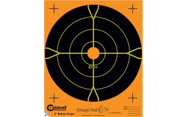 Caldwell 555050 Orange Peel  Self-Adhesive Paper Black/Orange 5.50" Bullseye 50 Per Pkg