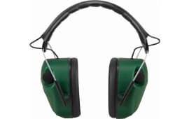 Caldwell 497700 E-Max Electronic Hearing Muff 25 dB Over the Head Green Ear Cups with Padded Black Headband for Adults