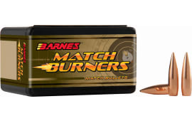 Barnes Bullets 30234 Match Burners  6.5 Creedmoor .264 120 gr Boat-Tail Match 100 Per Box