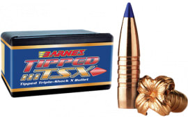 Barnes Bullets 30362 Tipped TSX  30 Caliber .308 110 GR Tipped TSX Flat Base 50 Per Box