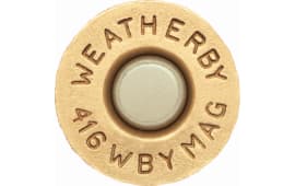 Weatherby BRASS416 Unprimed Brass 416 Weatherby Magnum Lightweight 20 Per Box