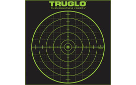 TruGlo TG10A12 Tru-See  Self-Adhesive Heavy Paper Universal Black/Green 100 yds Bullseye Includes Pasters 12 PK
