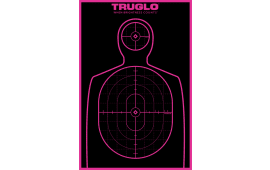 TruGlo TG13P6 Tru-See  Self-Adhesive Paper Silhouette Black/Pink 6 Per Pkg