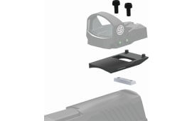 Sig Sauer Electro-Optics SOR1MK011 Romeo1 Mounting Kit For Glock MOS 1-Piece Style Black Finish