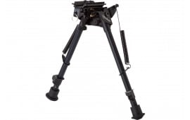 Firefield FF34024 Compact  Bipod 9-14" Black Aluminum Swivel Stud Attachment or Picatinny Rail (Adapter Included)
