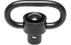 Troy Ind SMOUSSQ00BT00 SSQD Swivel 1" Push Button Black Stainless Steel