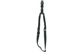 Aim Sports AOPS01B One Point Sling made of Black Elastic Webbing with 26" OAL, 1.25" W & Bungee Design for Rifles
